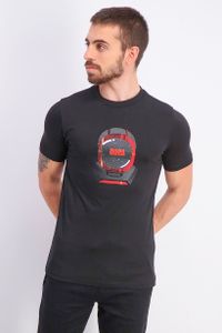 Mens Astronaut Print T-Shirt  Black