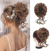 Messy Bun Clip in Bun Hair Extensions Claw Clip Hair Bun Wavy Curly Chignon Hair Bun for Women Bun Extensions Tousled Updo Bun Ponytail Extension Messy Bun Lightinthebox - thumbnail