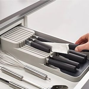 1pc Knife Holder Storage Box Kitchen Drawer Organizer Tray Knife Storage Box Knife Partition Storage Lightinthebox