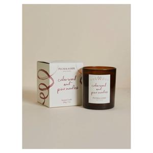 Plum & Ashby Christmas Candle Cedarwood & Pine Needles 220g