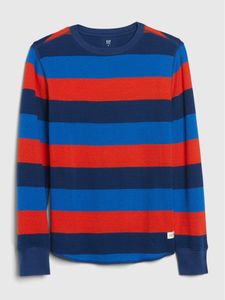 Kids Waffle-Knit Slub Shirt