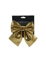 Koopman Xmas Bow Paillette 17cm Gold