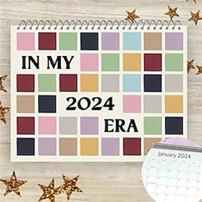 1pc 2024 Tour Calendar  Music Poster Album Cover Poster Calendar Aesthetic Canvas Wall Art Calendar Calendar For Music Lovers Gift For College Teens Dorm Bedroom Room Wall Decor Lovers Lightinthebox