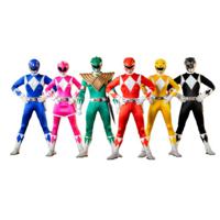 Threezero Mighty Morphin Power Rangers Core Rangers With Green Ranger 6-Pack Sixth Scale Figures