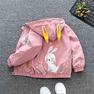 girls jackets outerwear toddler baby coat autumn children hooded windbreaker coats kids waterproof hoodies 210810 Lightinthebox