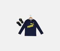 Kids Boys 2 Pieces T-shirt & 1 Pair Sock Set  Navy/Chacoal - thumbnail