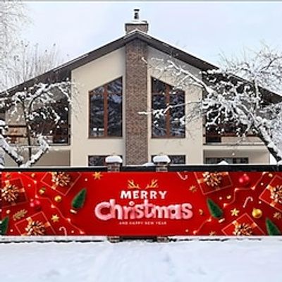 Christmas Decorations, Outdoor Christmas Decorations Banner Background Merry Christmas Banner Christmas Yard Decorations, Xmas Christmas Party Decorations miniinthebox