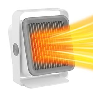 Portable Ceramic Space Heater 600W400W Electric Heater With Overheat And Tip Over Protection Fast Heating Safe Small Heater For Office Room Desk Indoor Use For Home And Commercial Use Family Gift Lightinthebox