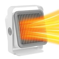 Portable Ceramic Space Heater 600W400W Electric Heater With Overheat And Tip Over Protection Fast Heating Safe Small Heater For Office Room Desk Indoor Use For Home And Commercial Use Family Gift Lightinthebox - thumbnail