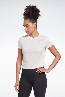 Womens Running Essentials Shirt Glass Pink Womens Running Essentials Shirt Glass Pink