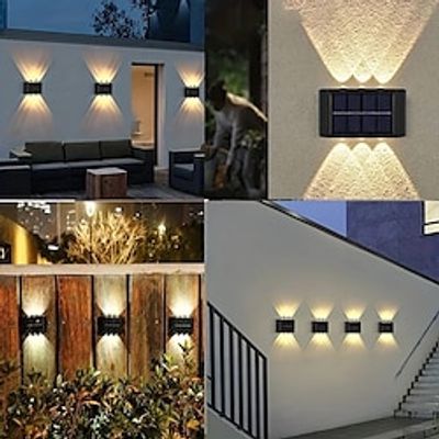 1 Pc Solar powered waterproof wall lamp, courtyard, garden, fence, staircase lamp, 6 led beads Lightinthebox 1 Pc Solar powered waterproof wall lamp, courtyard, garden, fence, staircase lamp, 6 led beads Lightinthebox
