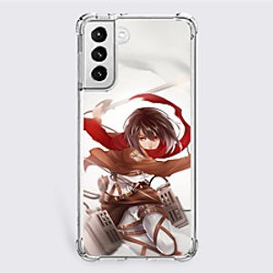 Attack on Titan Cartoon Characters Phone Case For S10 S10 Plus Galaxy S10 E Unique Design Protective Case Shockproof Dustproof Back Cover TPU Lightinthebox
