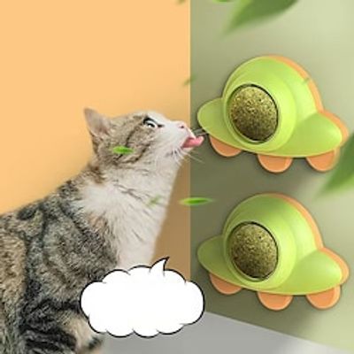 Random 5 Pcs Cat Toy Spinning Cat Mint Ball Licking Le Pet Tooth Cleaning Cat Snacks Self Hi Ball Cat Supplies Teasing Cat Toy Lightinthebox