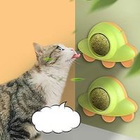 Random 5 Pcs Cat Toy Spinning Cat Mint Ball Licking Le Pet Tooth Cleaning Cat Snacks Self Hi Ball Cat Supplies Teasing Cat Toy Lightinthebox - thumbnail