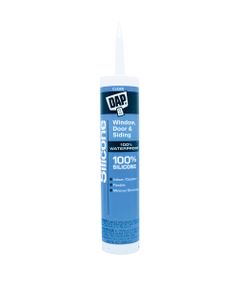 DAP Windows & Doors Silicone Rubber Sealant Clear 9.8 Ounce