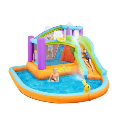Megastar 6 In 1 Sunny Shine Bouncy Castle With Inflatable Trampoline - Water Slide 2.38mX3.65mX3.89m Megastar 6 In 1 Sunny Shine Bouncy Castle With Inflatable Trampoline - Water Slide 2.38mX3.65mX3.89m