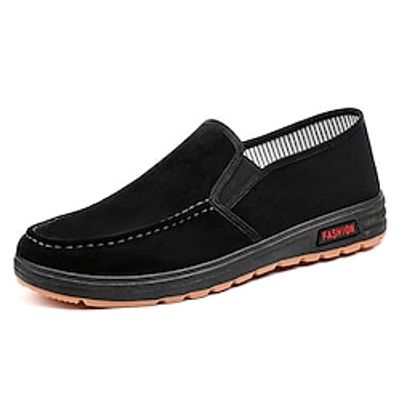 Men's Sneakers Flyknit Shoes Casual Daily Outdoor Walking Shoes Canvas Camel Black Coffee Fall Spring Lightinthebox