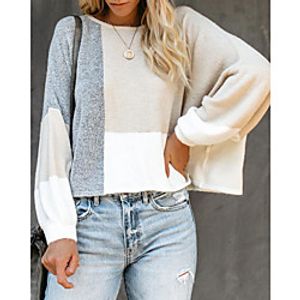 Women's Plaid  Check Sweater Long Sleeve Sweater Cardigans U Neck Black Yellow Apricot Lightinthebox