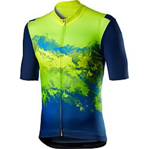 21Grams Men's Short Sleeve Cycling Jersey Summer Spandex Polyester Grey Orange Green Patchwork Bike Jersey Top Mountain Bike MTB Road Bike Cycling Quick Dry Moisture Wicking Breathable Sports Lightinthebox
