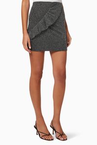 Lisko Metallic Knit Mini Skirt