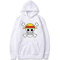 One Piece Monkey D. Luffy Hoodie Anime Cartoon Anime Harajuku Graphic Kawaii Hoodie For Men's Women's Unisex Adults' Hot Stamping 100% Polyester miniinthebox - thumbnail