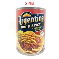 Argentina Corned Beef Hot & Spicy, 260 Gm Pack Of 48 - UAE Delivery Only