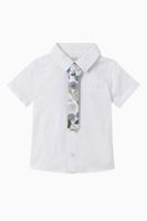 Cotton Shirt & Floral Tie Set - thumbnail