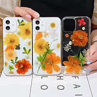 Phone Case For Apple Back Cover iPhone 12 Pro Max 11 SE 2020 X XR XS Max 8 7 Shockproof Dustproof Geometric Pattern Flower TPU miniinthebox - thumbnail