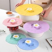 1pc Silicone Lids Covers Microwave Food Cover For Bowls Cups Pots Pans Fresh-Keeping Lids BPA Free Bowl Covers Kitchen Accessories Lightinthebox - thumbnail