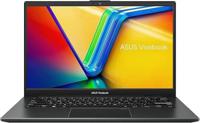 Asus Vivobook GO 14 (Mixed Black) Slim Laptop, R5 7520U 8GB RAM, 512GB PCIE G3 SSD, AMD Radeon, Win11 Home, 14 inch, HD Webcam, Fingerprint, Backlit-Eng-Arb-KB - E140FA-NK185W