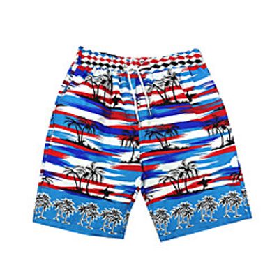 Men's Swim Shorts Swim Trunks Bottoms Quick Dry Micro-elastic Drawstring - Swimming Diving Surfing Water Sports Floral  Botanical Tie Dye Autumn  Fall Spring Summer Lightinthebox