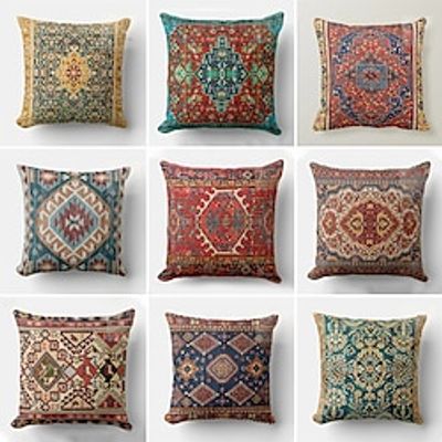 Kilim Ethnic South Werstern Double Side Pillow Cover 1PC Soft Decorative Square Pillowcase for Bedroom Livingroom Sofa Couch Chair miniinthebox