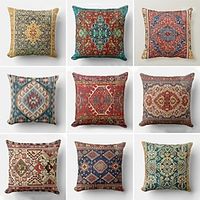 Kilim Ethnic South Werstern Double Side Pillow Cover 1PC Soft Decorative Square Pillowcase for Bedroom Livingroom Sofa Couch Chair miniinthebox - thumbnail