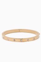 Set in Stone Hinged Bangle in Metal