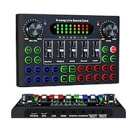 Live Sound Card Sound board Sound Effect Board Mixer for Live Broadcast K Songs Live Recording Home KTV Lightinthebox