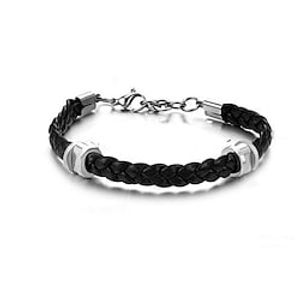May polly  Fashionable titanium steel simple leather bracelet Lightinthebox