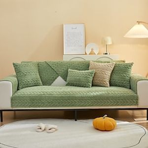 Stretch Sofa seat Cushion Cover Slipcover Elastic Couch Armchair Loveseat Seater Grey Plain Solid Soft Durable Washable Lightinthebox