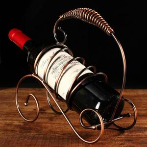 SaicleHome Guqin Shaped Wine Racks Hotel Kitchen Dec Holder Creative European Red Wine Stand