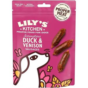 Lily's Kitchen Scrumptious Duck & Venison Sausages Dog Treats (70 g)