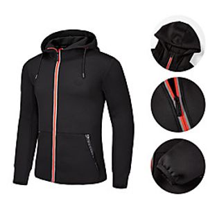 Men's Long Sleeve Running Jacket Hoodie Jacket Full Zip Jacket Top Athletic Athleisure Quick Dry Moisture Wicking Breathable Fitness Gym Workout Running Active Training Exercise Sportswear Solid Lightinthebox