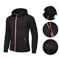 Men's Long Sleeve Running Jacket Hoodie Jacket Full Zip Jacket Top Athletic Athleisure Quick Dry Moisture Wicking Breathable Fitness Gym Workout Running Active Training Exercise Sportswear Solid Lightinthebox - thumbnail