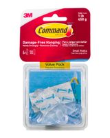 Command Color Hook Pack of 6 Clear