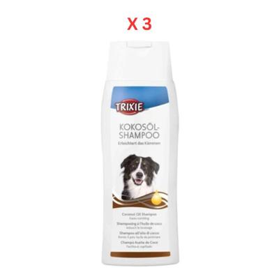 Trixie Coconut Oil Shampoo For Dogs 250ml Pack Of 3