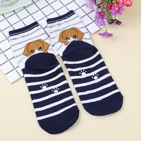 Cartoon Stripe Cotton Socks