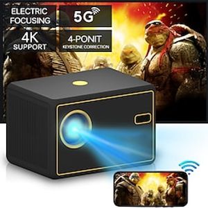 Projector Y7 Youtube Version Support 1080P 4K Video Electirc Focus WiFi 6 Smart LCD LED Video Home Theater Projector Lightinthebox
