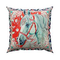 Vintage Horse Leopard and Toucan Pattern 1PC Throw Pillow Covers Multiple Size Coastal Outdoor Decorative Pillows Soft Velvet Cushion Cases for Couch Sofa Bed Home Decor Lightinthebox