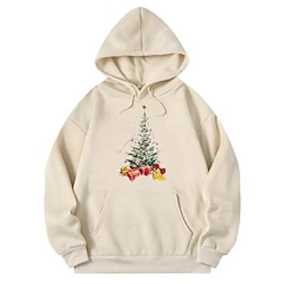 Christmas Ugly Christmas Sweater  Sweatshirt Hoodie Print Front Pocket Graphic Hoodie For Men's Women's Unisex Adults' Hot Stamping 100% Polyester Casual Daily Festival Lightinthebox