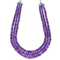 Sri Jagdamba Pearls Amethyst Necklace - JPJUL-20-143
