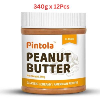 Pintola Peanut Butter - Classic (Creamy) 340g (Pack Of 12)