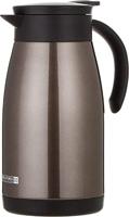 Royalford New Stainless Steel Double Wall Isolating Jug Vacuum Royalford Flask Hot Cold Jug ,1 liter ,Brown - RF8304